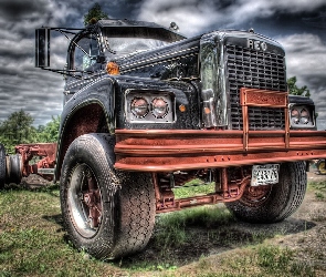 Truck, HDR, Old