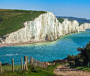 Siedem Sióstr, Anglia, Droga, Morze, Klif