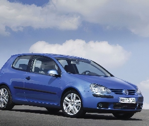 Niebieski, Volkswagen Golf 5