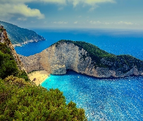 Wybrzeże, Grecja, Skały, Zahyntos, Morze