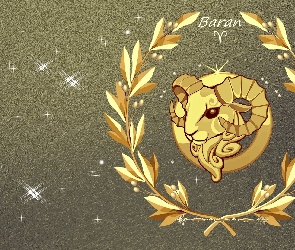Baran, Zodiaku, Grafika, Znak