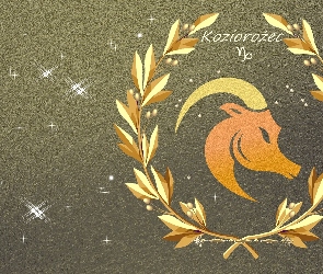 Koziorożec, Zodiak, Grafika, Znak
