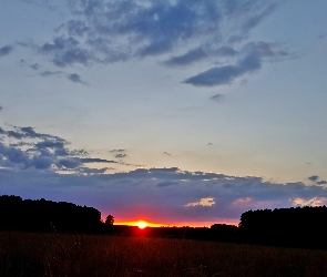 Słońca, Niebo, Zachód