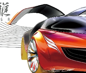 Projekt, Rysunek, Mazda Ryuga