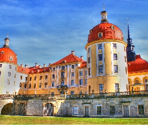 Pałac Moritzburg, Niemcy, Saksonia, Miasto Moritzburg