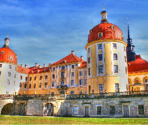 Niemcy, Saksonia, Pałac Moritzburg, Miasto Moritzburg