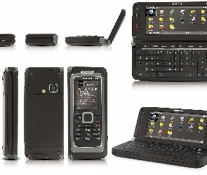 Góra, Boki, Czarna, Dół, Tył, Nokia E90, Panorama