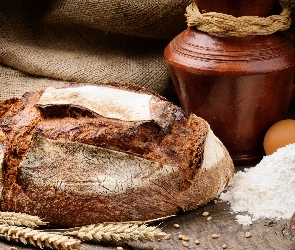Chleb, Kłosy, Jajka, Dzban, Mąka