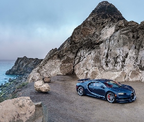Bugatti Chiron, Morze, Skały, Kamienie