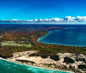 Jezioro Crystal Lake, USA, Michigan