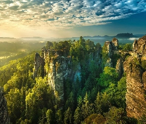Most, Las, Góry, Skały