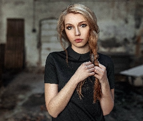 Mieszkania, Wnętrze, Kobieta, Zaniedbane