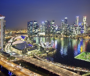 Domy, Azja, Singapur, Noc