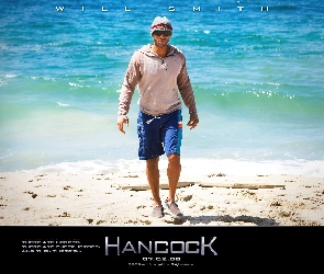 Will Smith, plaża, Hancock
