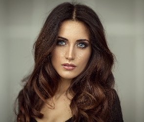 Brunetka, Twarz, Kobieta