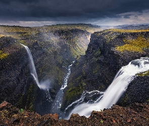 Rzeka, Wodospady, Islandia