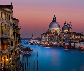 Włochy, Kanał Canal Grande, Katedra, Bazylika św. Marka, Wenecja