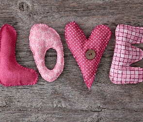 Miłość, Deska, Różowe, Love
