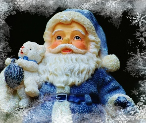 Mikołaj, Dekoracja, Boże Narodzenie, Figurka