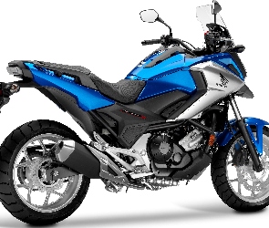 Niebieski, NC 750X, Honda, Motocykl