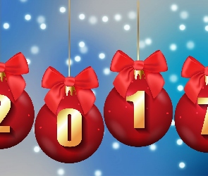 Kokardki, Nowy Rok 2017, Bombki