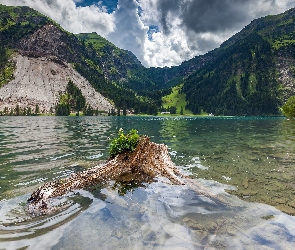 Jezioro, Austria, Góry, Konar
