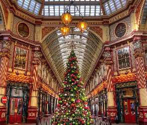 Anglia Boże Narodzenie, Londyn, Święta, Pasaż handlowy