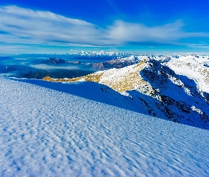 Góry, Alpy, Monte Bregagno, Włochy, Szczyt