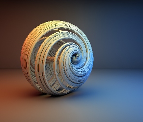 Kula, Wirowa, Grafika 3D, Wektorowa