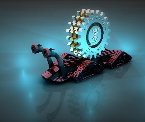 Wektorowa, Ślimak, Grafika 3D