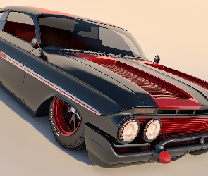 Zabytkowy, 1961, Chevrolet Impala Sport Coupe