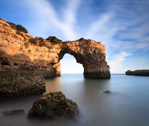 Morze, Portugalia, Skały
