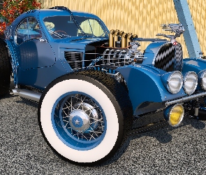 Zabytkowy, Rat Rod, 1936, Bugatti Type 57SC Atlantic