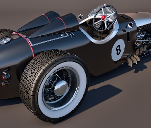 Zabytkowy, Hot Rod, 1929, Austro Daimler Torpedo