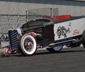 Hot Rod, 1930, Zabytkowy, Ford Model A
