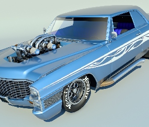 Zabytkowy, 1965, Cadillac DeVille Coupe