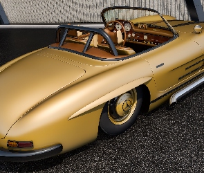 Zabytkowy, 1956, Roadster, Mercedes Benz 300 SL