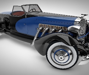 Zabytkowy, 1933, Duesenberg Sj Boattail Speedster