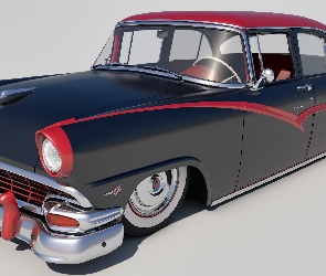 1956, Sedan, Zabytkowy, Ford Fairlane Town