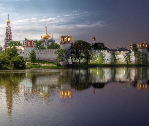 Moskwa, Rosja, Kościół, Muzeum, Monaster Nowodziewiczy, Rzeka Moskwa, Klasztor