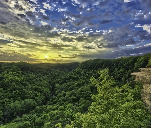 Hamilton, Chmury, Las, Dundas Peak, Kanada