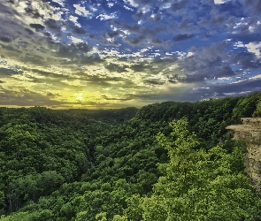 Hamilton, Chmury, Las, Dundas Peak, Kanada