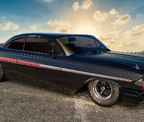 Zabytkowy, 1961, Chevrolet Impala Coupe