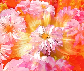 Grafika, Fractalius, Kwiaty
