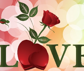 Walentynki, Serca, Róża