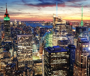 Stany Zjednoczone, Panorama, Wieżowce, Nowy Jork