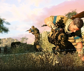 Zasadzka, Żołnierz, Gra, Sniper Elite 3: Afrika