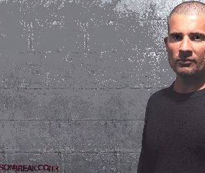 Dominic Purcell, czarna bluzka