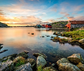 Egersund, Kamienie, Morze Północne, Domy, Norwegia