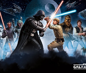 Star Wars: Galaxy of Heroes, Walka, Darth Vader, Luke Skywalker